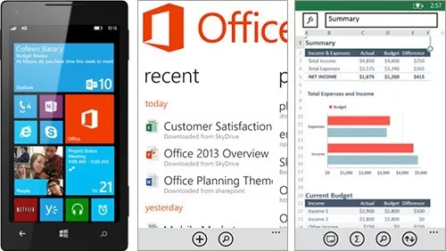 Microsoft presenta Office per Windows Phone 8