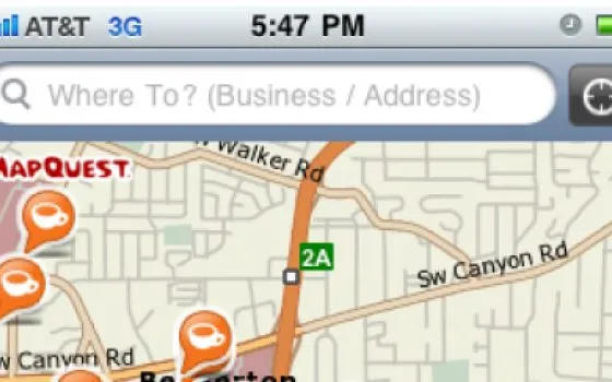 MapQuest per una navigazione satellitare economica da iPhone
