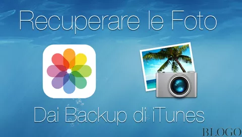 Recuperare le foto di iPhone e iPad dai Backup di iTunes e iCloud