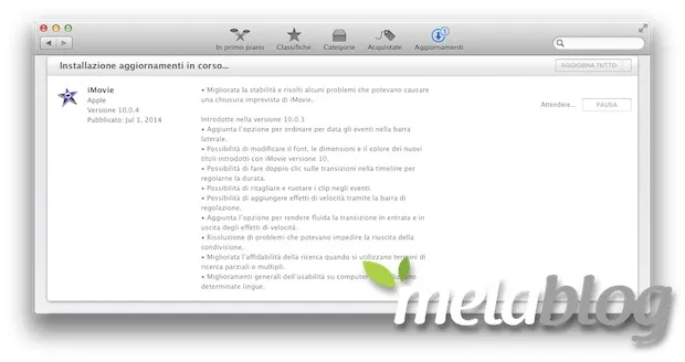 Due piccole novità per iTunes e iMovie introdotte oggi da Apple