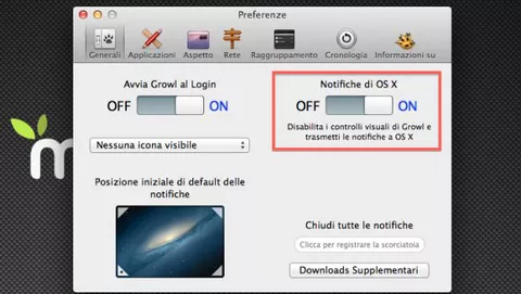 Growl 2 si integra col Centro Notifiche di OS X