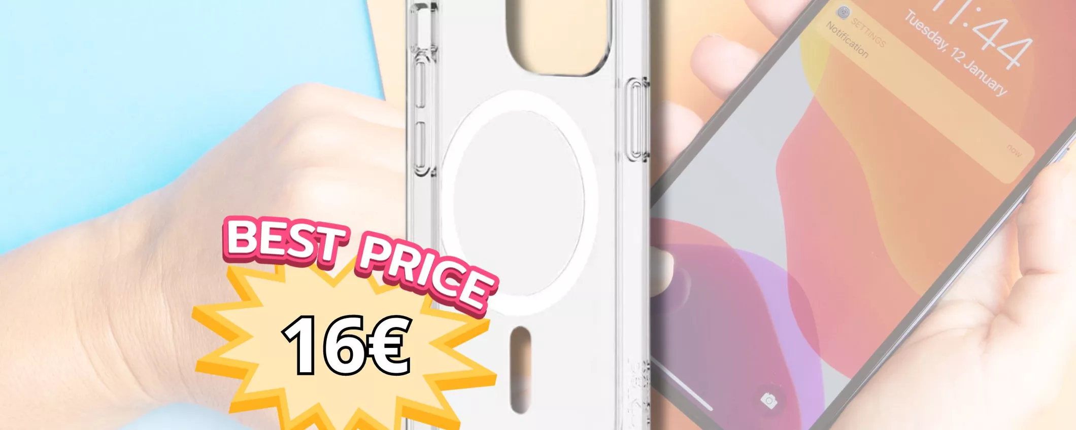 Custodia MagSafe per iPhone 13 PRO: SOLO OGGI in offertissima a 16€ su Amazon!