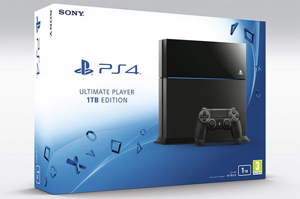 La nuova PlayStation 4 in versione Ultimate Player Edition, con disco fisso da 1 TB