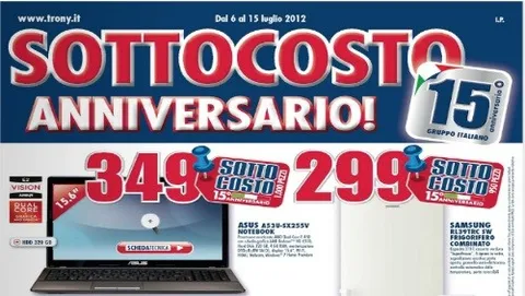 Trony lancia il sottocosto per il suo 15° anniversario