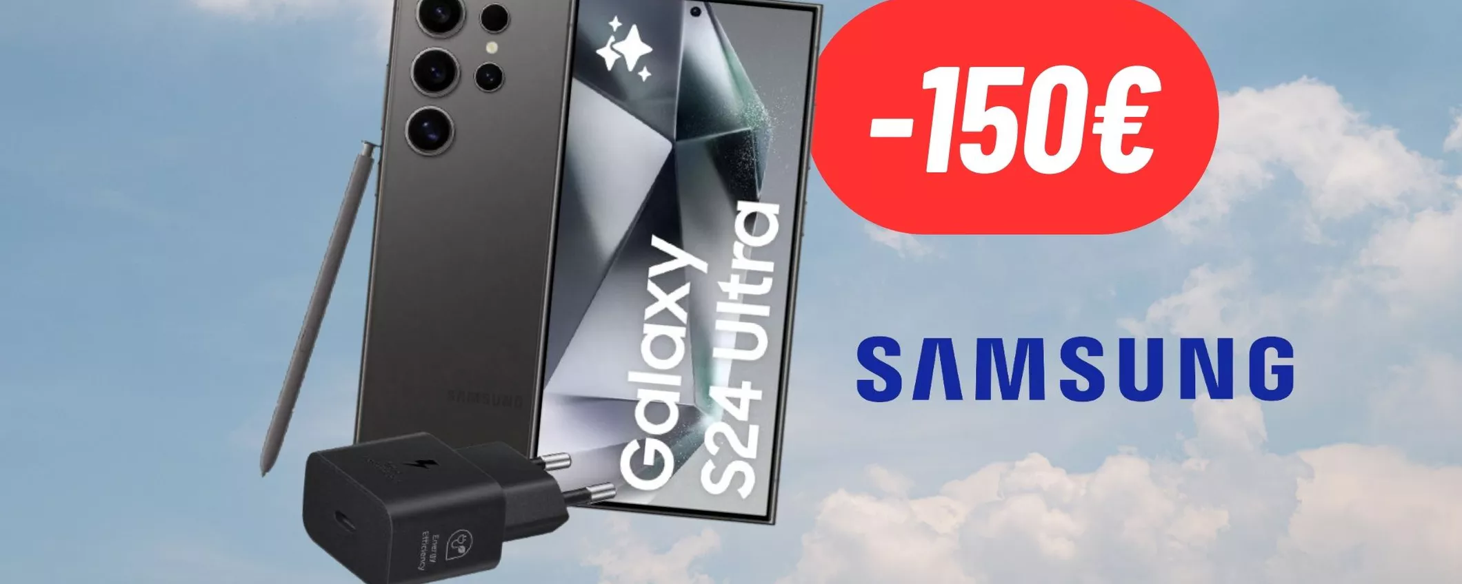 Samsung Galaxy S24 Ultra: il top dei top di gamma è in offerta su Amazon, con caricatore incluso