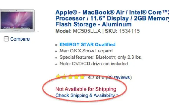 Calano le scorte, nuovi MacBook Air e Lion in arrivo ?
