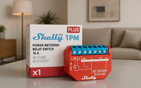 Rendi smart casa con l'interruttore a relè Shelly Plus 1PM a soli 18€