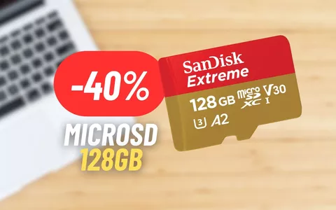 128GB di storage aggiuntivo con la microSD SanDisk al 40% di sconto