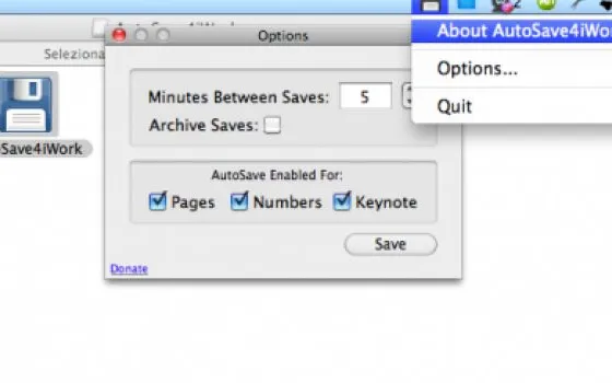 AutoSave4iWork: il salvataggio automatico in background dei documenti con iWork '09