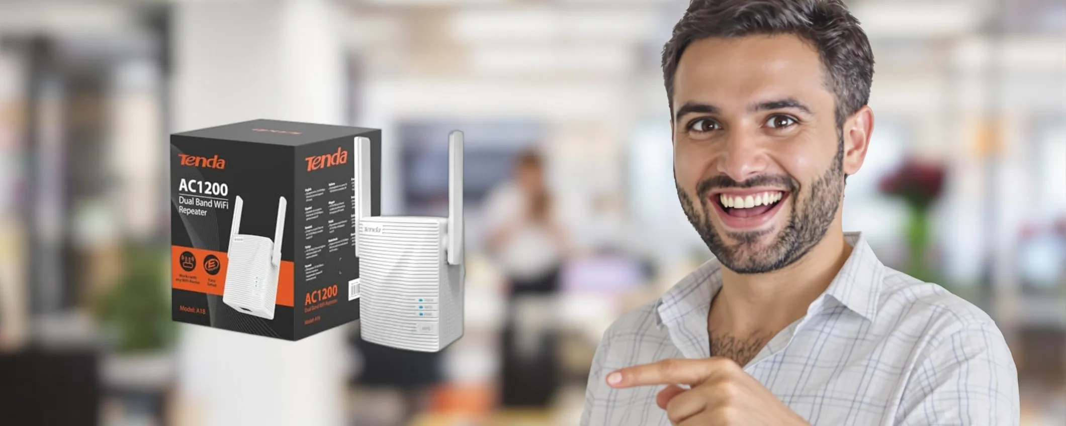 WiFi potente e senza zone morte: il ripetitore Tenda A18 a soli 19€!