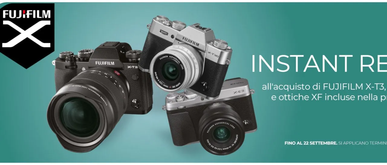 Fujifilm, promozioni su fotocamere ed ottiche