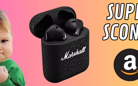 Marshall Minor III, auricolari True Wireless Bluetooth a tutto rock in super sconto!
