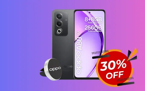 OPPO A80: lo smartphone del momento in maxi sconto su Amazon (-30%)