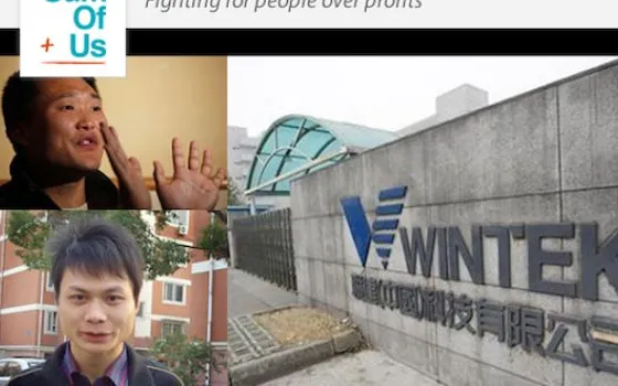 Gli operai Wintek all'assemblea degli azionisti Apple