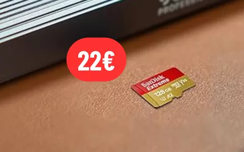 microSD da 128GB con adattatore a 22€ su Amazon: OFFERTA FOLLE