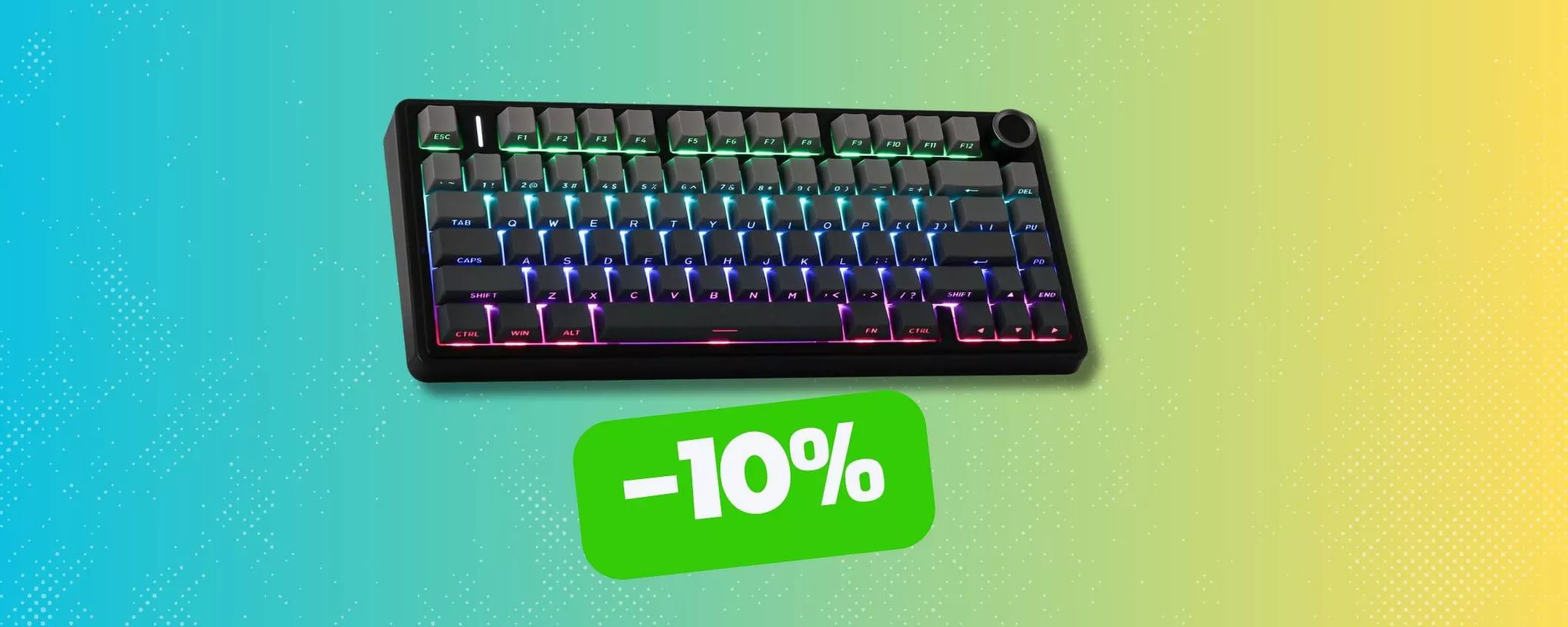 Tastiera gaming EPOMAKER x Aula F75 in sconto del 10%!