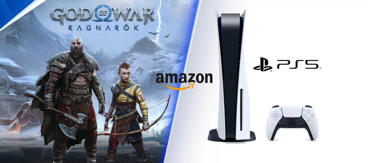PlayStation 5+God of War Ragnarok di nuovo in pronta CONSEGNA su Amazon (619€)