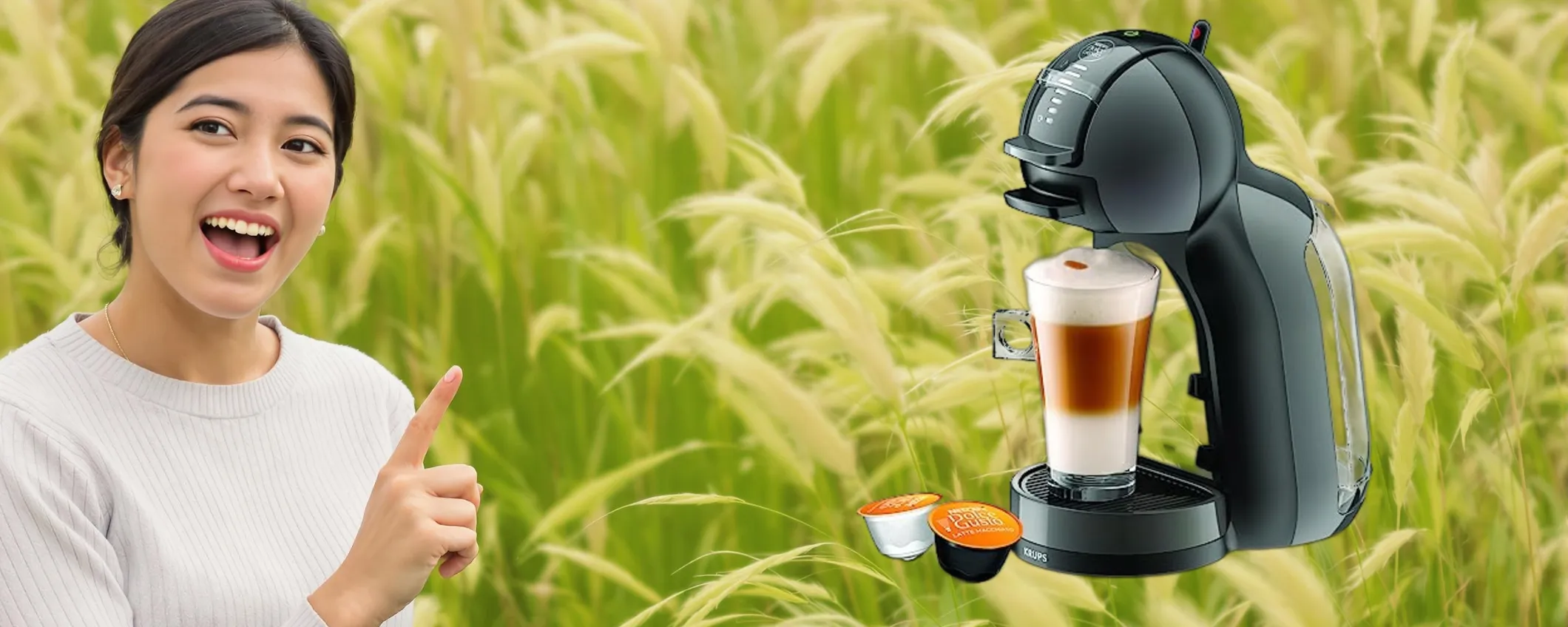 Caffè come al bar con la Macchina Nescafé Krups Mini Me a prezzo stracciato!