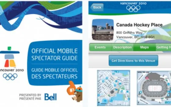 Seguire le Olimpiadi Invernali 2010 dall'app ufficiale per iPhone