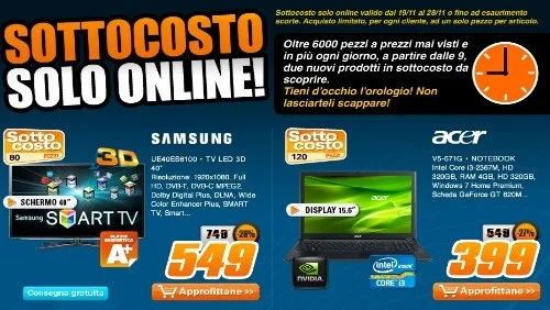Saturn lancia il sottocosto solo online