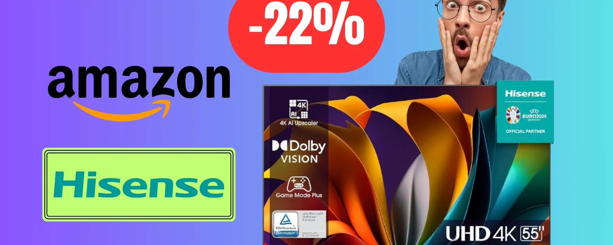 Su Amazon c'è una smart TV Hisense da 55