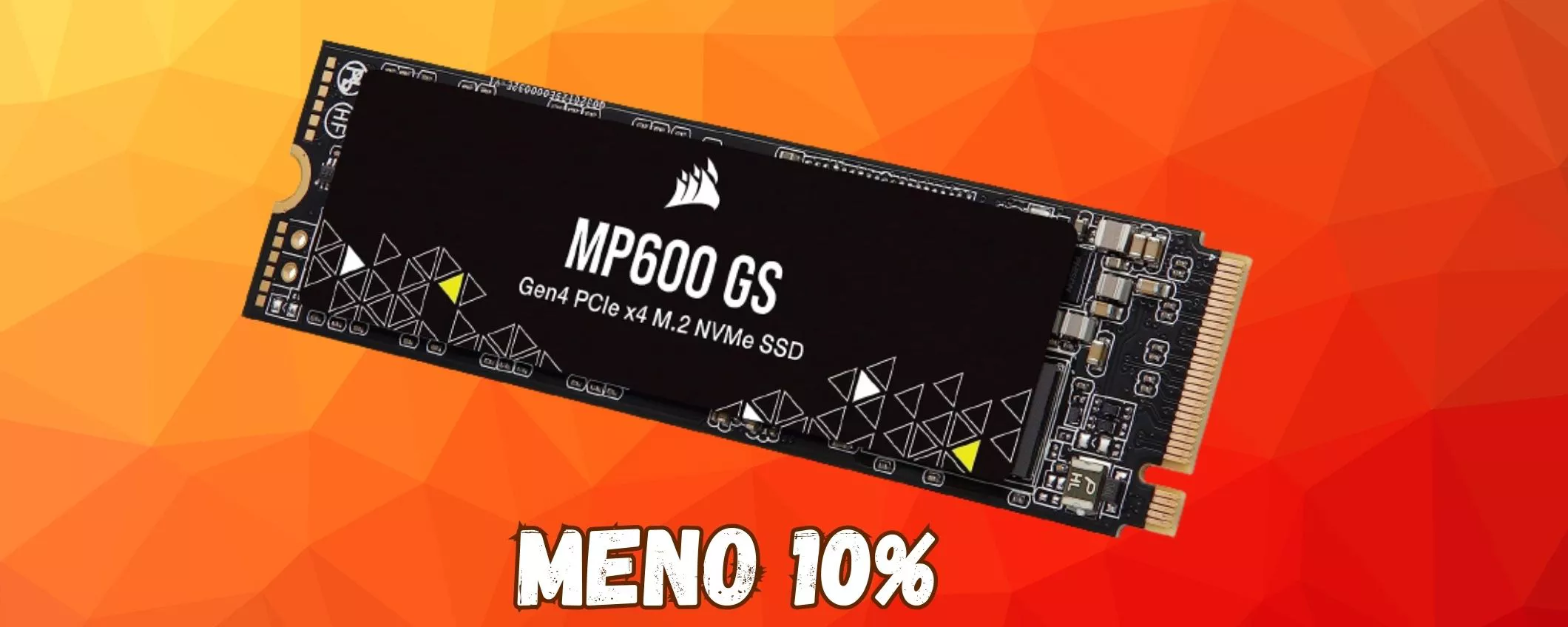 Corsair SSD Force MP600GS, 2 TB velocissimi a prezzo di saldo!