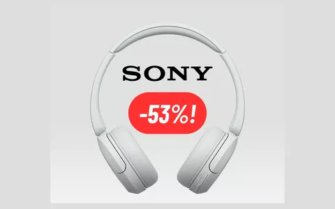 Cuffie Sony: sconto imperdibile, comode e audio top (-53%)