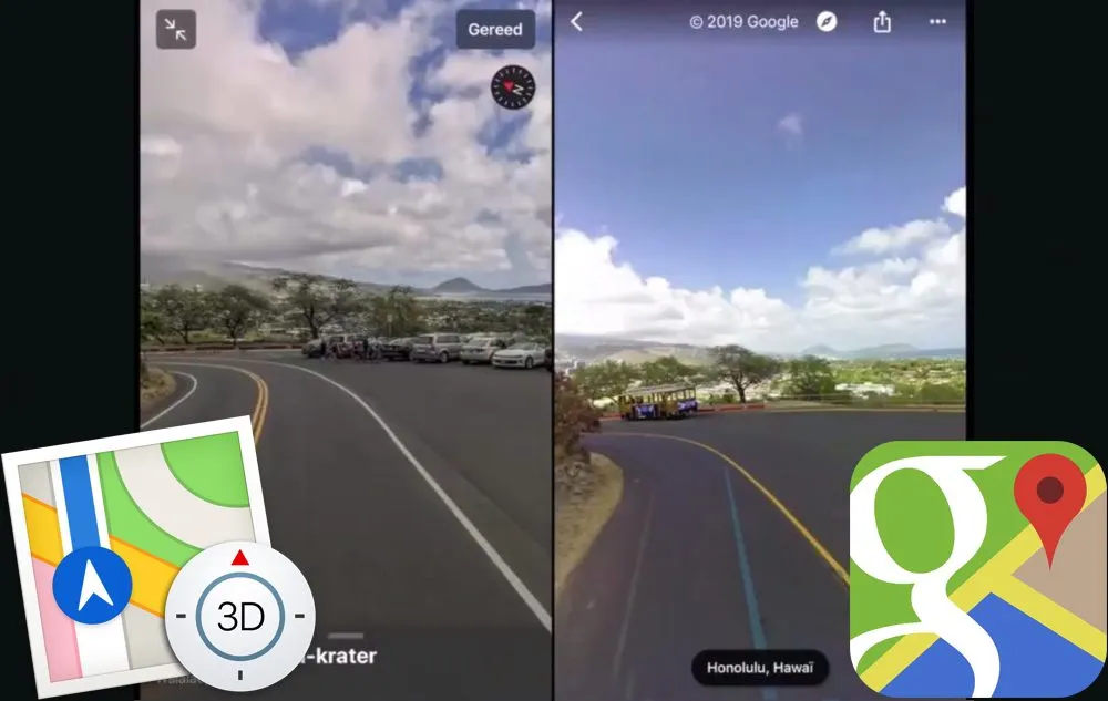 Google Street View Vs. Apple Look Around (iOS 13)
