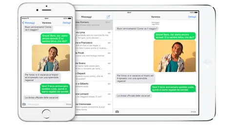 iOS 8, ricevere o inviare SMS e MMS da iPhone e iPad