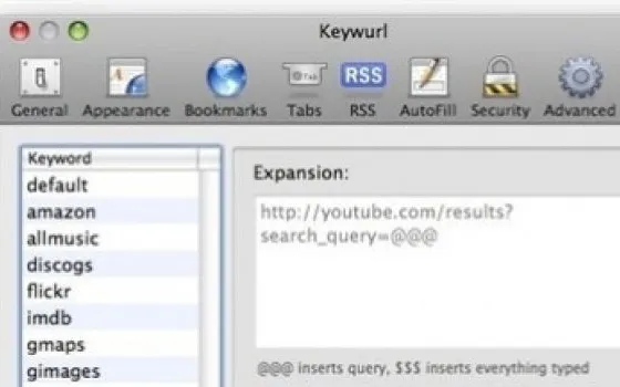 Keywurl: ricerca per parole-chiave in Safari