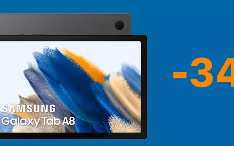 Samsung Galaxy Tab A8 ad un prezzo mai visto su Amazon: -34%