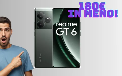 Smartphone Realme GT6 a 180€ in meno: occasione unica solo su Amazon