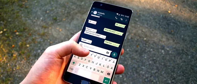 WhatsApp installato su uno smartphone