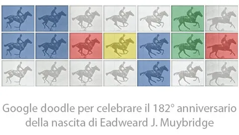 Eadweard J. Muybridge celebrato con un Google doodle