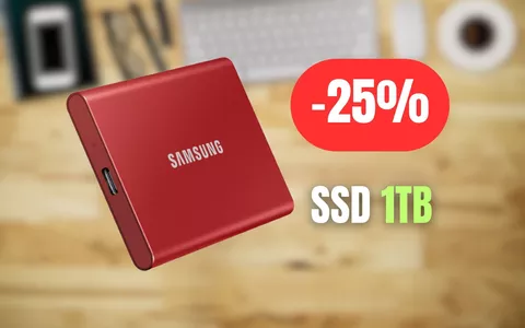 Porta a spasso 1TB di storage con l'SSD Samsung in PROMOZIONE