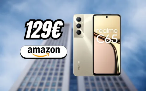 realme C65: design premium, fotocamera AI e batteria top (129€)