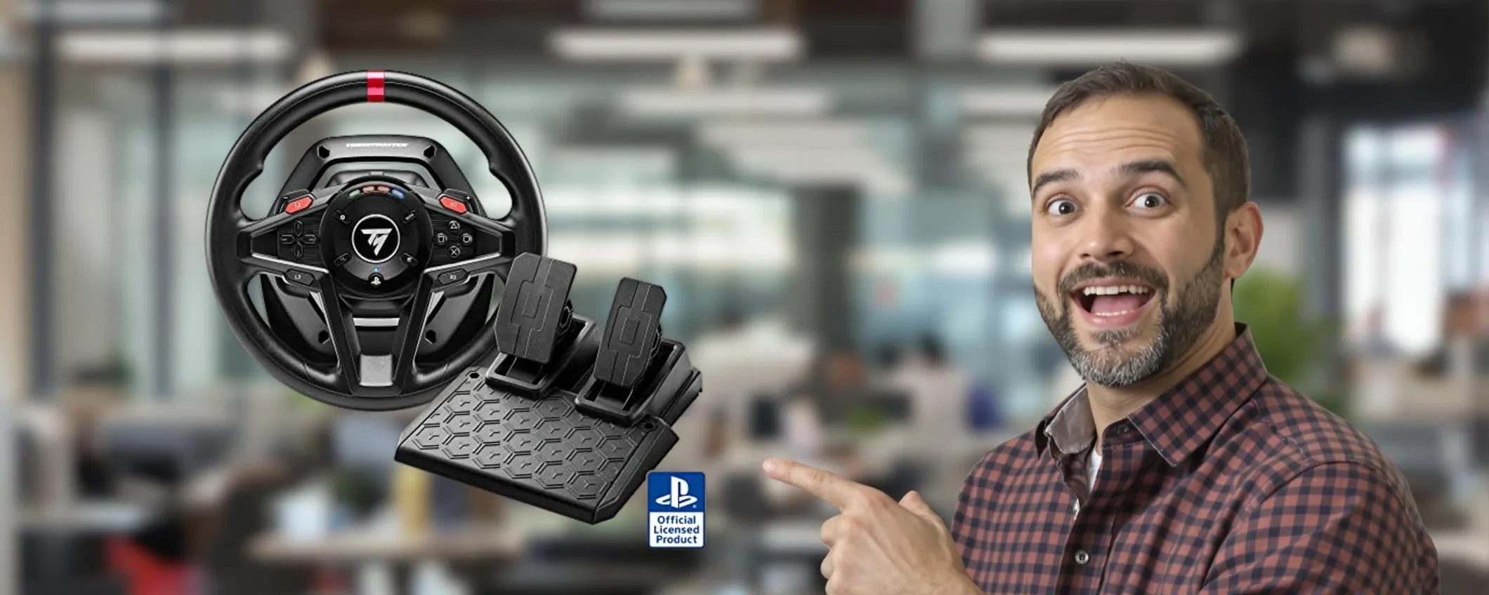Volante da gaming Thrustmaster: prestazioni da urlo e massimo divertimento a soli 149€