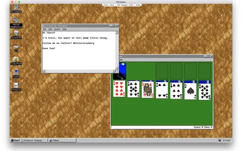 Windows 95 gira su Mac come una semplice app