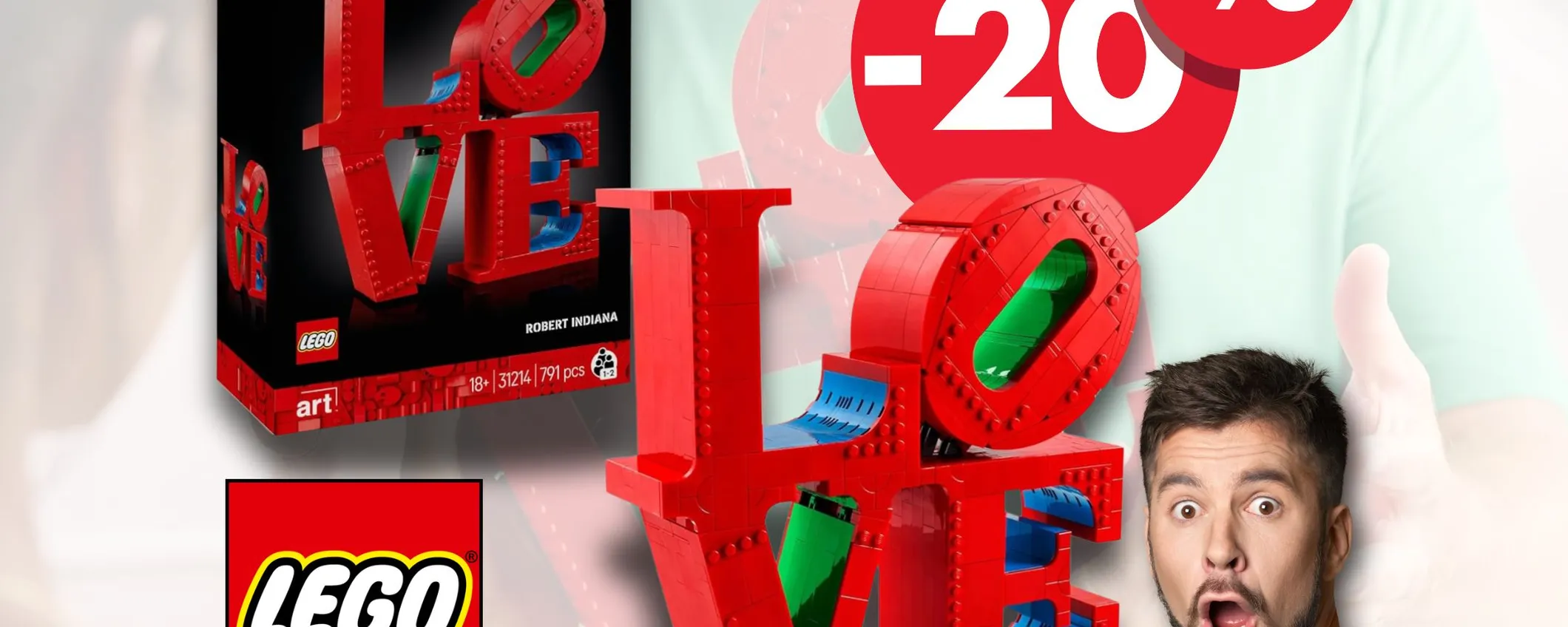 LEGO Art LOVE: l'iconico pezzo artistico al MINIMO STORICO