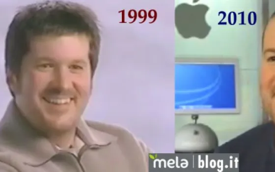 Jonathan Ive nel 1999:  baffetto e computer sexy