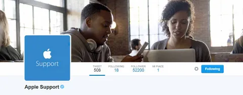 Apple dà supporto clienti su Twitter