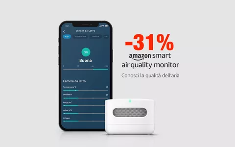Qualità dell'aria sempre sotto controllo con Amazon Smart Air Quality Monitor (-38%)