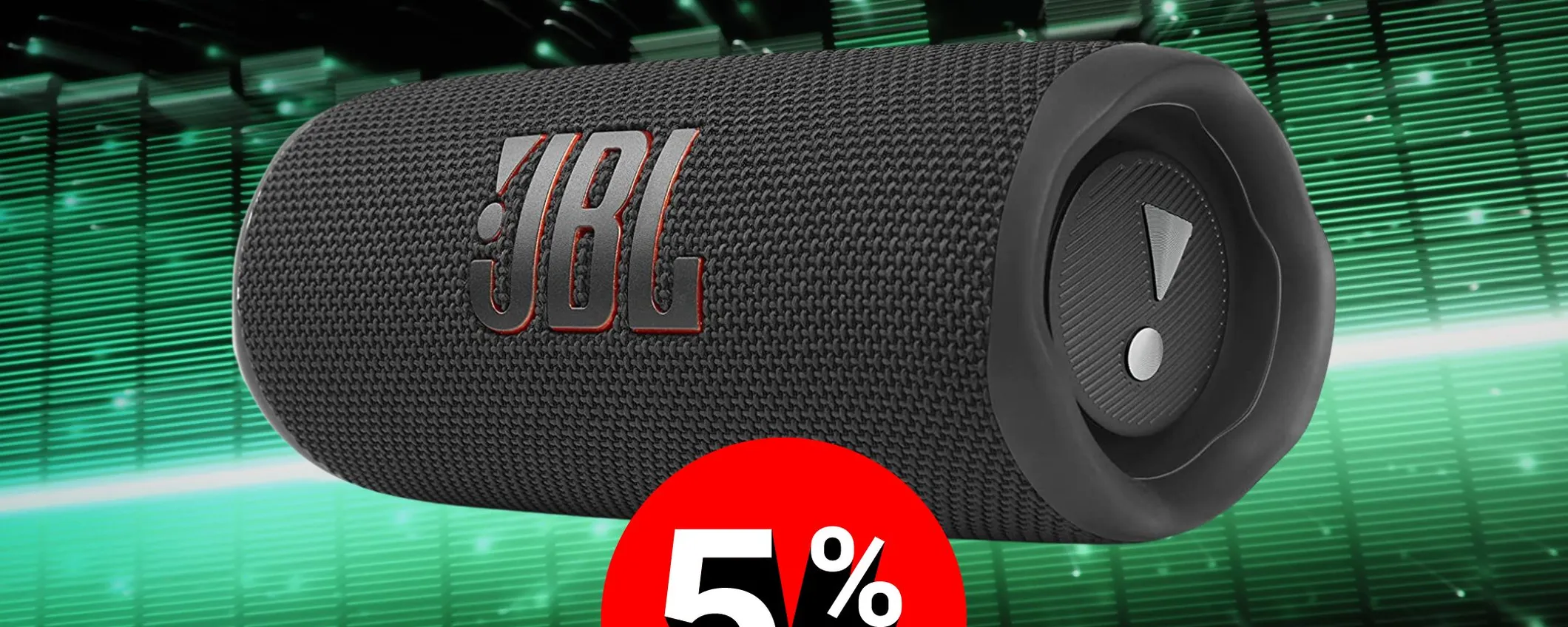 Goditi il suono potente e cristallino ovunque tu vada con il JBL Flip 6