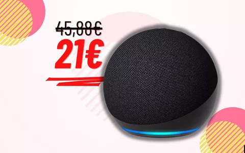 Echo Dot Amazon: SOLO 21€ grazie al 54% di sconto attivo!