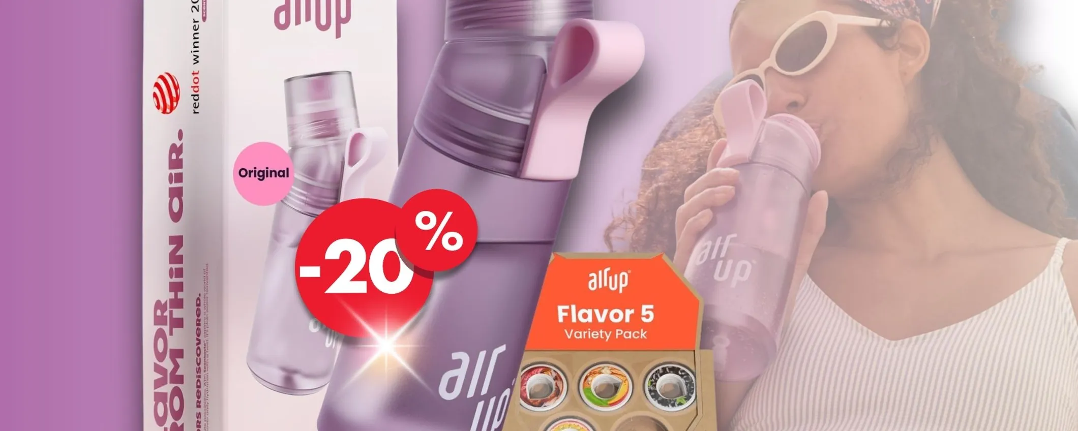 Boraccia AIR UP in super sconto BLACK FRIDAY: scopri gli aromi magici (-20%)