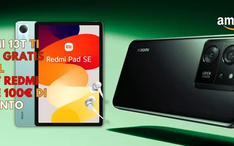 COMPRA lo Xiaomi 13T e hai in REGALO il tablet Redmi Pad SE e uno sconto di 100€