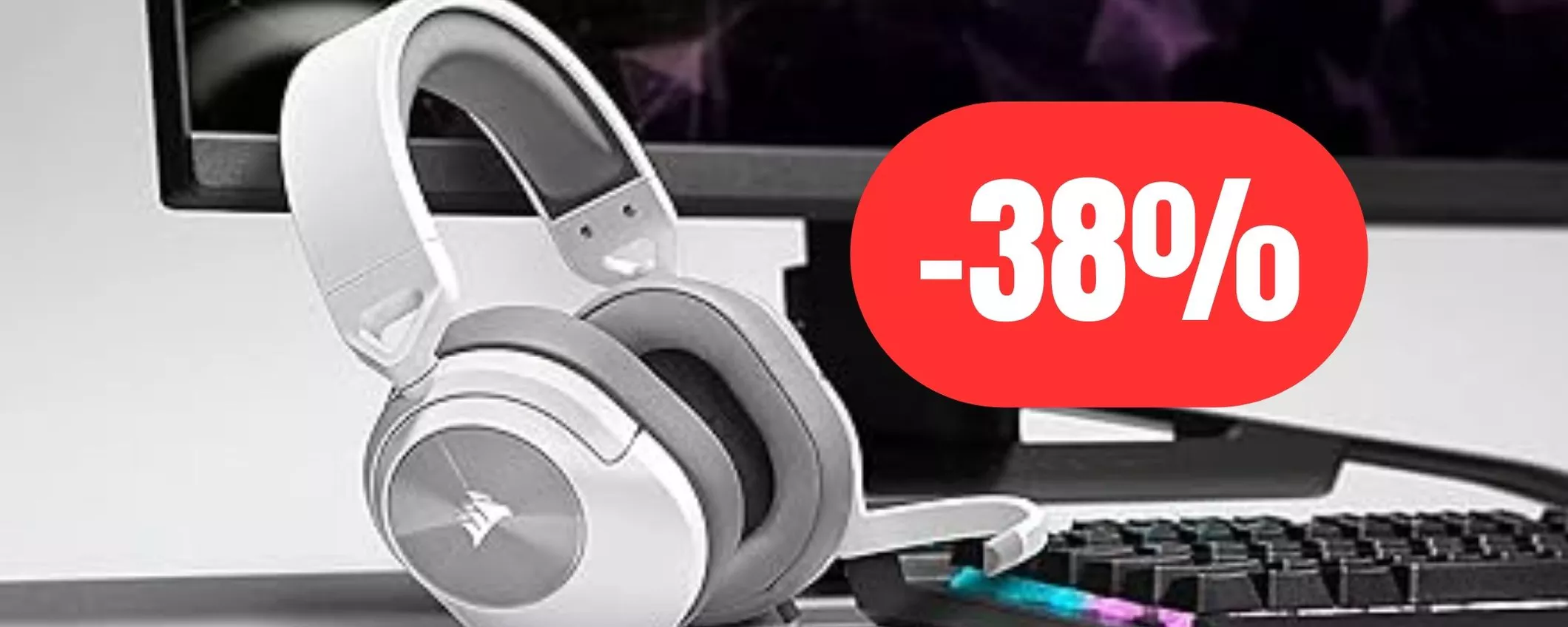 Gioca al massimo con le cuffie Corsair al 38% di sconto