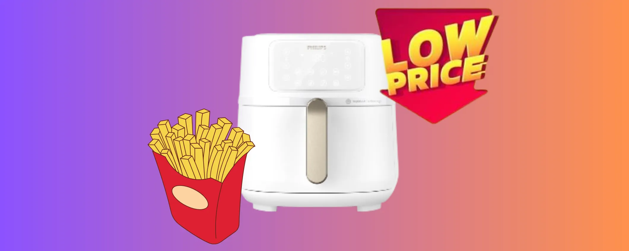 Friggitrice ad aria 16-in-1 Philips: con la super offerta Amazon risparmi quasi 100€