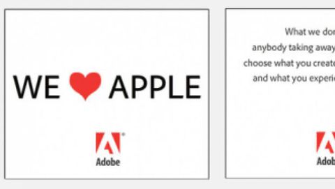 Adobe ad Apple: 