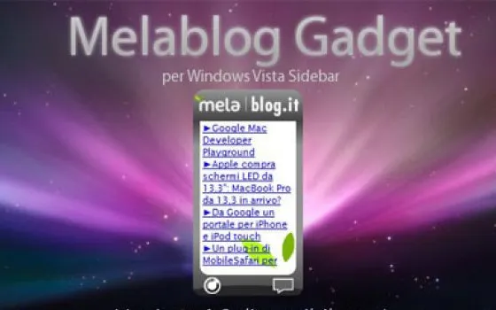 Melablog Gadget: disponibile la versione 1.0